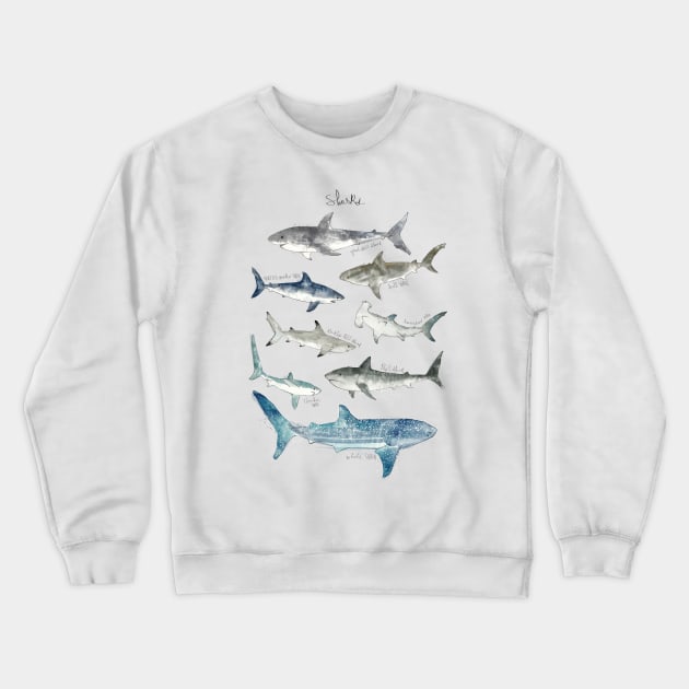 Sharks Crewneck Sweatshirt by Amy Hamilton